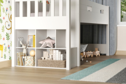 Flair Charlie Staircase Mid Sleeper Storage Set White - thumbnail 3