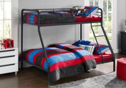 Dorel Single Over Double Bunk Bed-Grey - thumbnail 7