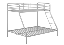 Dorel Single Over Double Bunk Bed-Grey - thumbnail 1