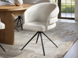SOLACE+CO Varm Ribbed Oval Dining Table with Eira Chairs Set of 6 - thumbnail 3
