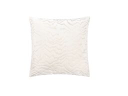 Paoletti Tierra 50 x 50cm Cut Velvet Cushion-White-Feathers - thumbnail 2