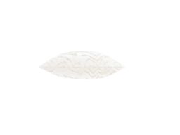 Paoletti Tierra 50 x 50cm Cut Velvet Cushion-White-Feathers - thumbnail 3