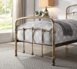 Flintshire Furniture Mostyn Metal Bed Frame-Bronze-Single - thumbnail 3