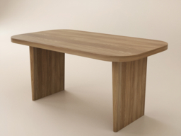 Solace+Co Nolan Dining Table & Seating Set-Natural & Beige - thumbnail 6