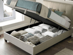 Kaydian Walkworth Super King Ottoman Storage Bed Oatmeal - thumbnail 4