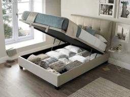Kaydian Walkworth Super King Ottoman Storage Bed Oatmeal - thumbnail 2