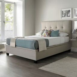 Kaydian Walkworth Super King Ottoman Storage Bed Oatmeal