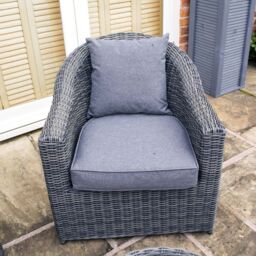 Rowlinson Bunbury Sofa Set Grey Weave - thumbnail 3