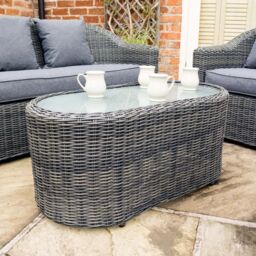 Rowlinson Bunbury Sofa Set Grey Weave - thumbnail 4