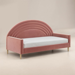 Flair Noa Rainbow Day Bed Pink Velvet - thumbnail 4