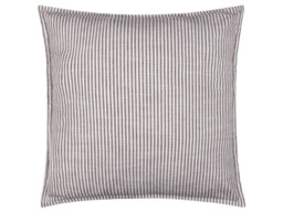 Yard Truro Striped Cotton Feather Filled Cushion-Chocolate - thumbnail 2