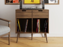 GFW Jaxon 2 Drawer Turntable Stand with Record Storage - thumbnail 2