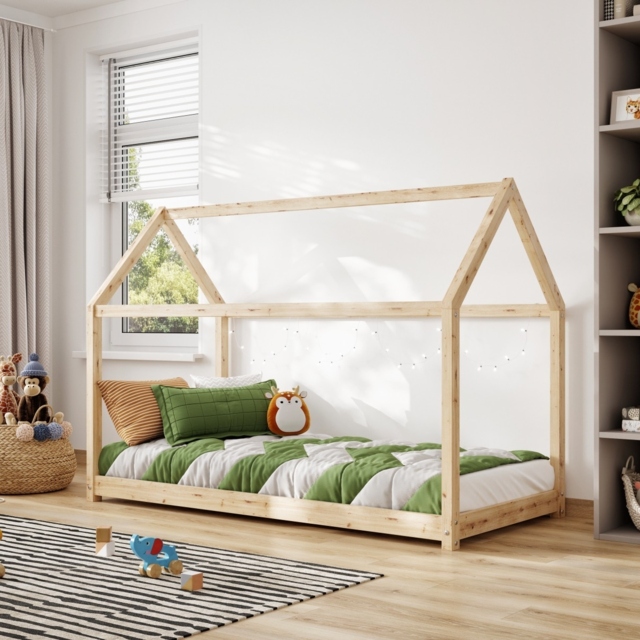 Flair Play House Floor Bed Frame Pine - image 1
