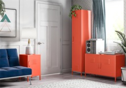 Novogratz Cache Metal Locker End Table-Yellow - thumbnail 7