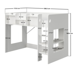 Flair Furnishings Wizard Junior High Sleeper Storage Station - thumbnail 6
