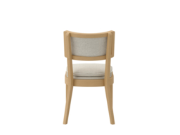 LPD Maggie Dining Chair Frost Umber Woven Fabric Wood Frame - thumbnail 6