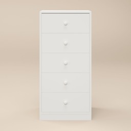 Flair Wizard Chest of 5 Drawers White - thumbnail 4