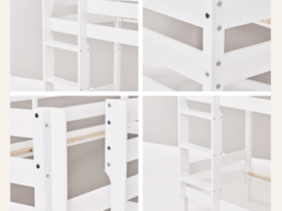 Hoppekids Shorty Bunkbed with Drawers Natural-White - thumbnail 5