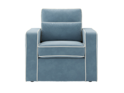 LPD Diego Accent Chair Ice Blue Velvet - thumbnail 5