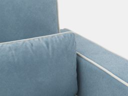 LPD Diego Accent Chair Ice Blue Velvet - thumbnail 4