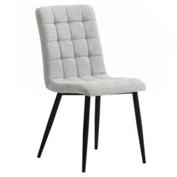 Living & Home 4Pcs Tufted Modern Armless Dining Chairs with Metal Legs - thumbnail 5
