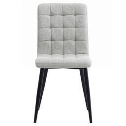 Living & Home 4Pcs Tufted Modern Armless Dining Chairs with Metal Legs - thumbnail 6