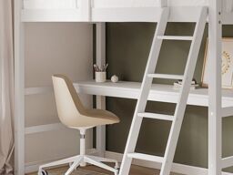 Flair Jules High Sleeper Bed with Desk White - thumbnail 3