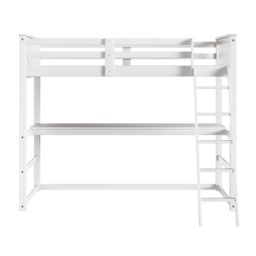 Flair Jules High Sleeper Bed with Desk White - thumbnail 5