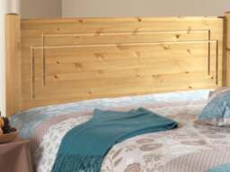Friendship Mill Vegas Scandinavian Pine Wood Headboard Strutted - Small Double - thumbnail 2