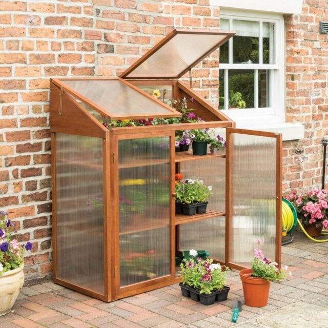 Rowlinson Hardwood Mini Greenhouse - image 1