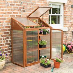 Rowlinson Hardwood Mini Greenhouse - thumbnail 1