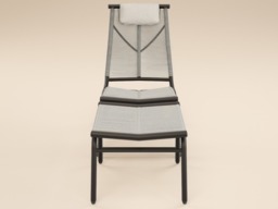SOLACE+CO Esen Set of 2 Garden Lounge Chairs with Footstool Dark Brown - thumbnail 4