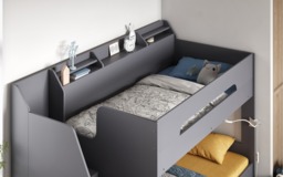 Flair Slick Staircase Bunk Bed with Storage Grey - thumbnail 7