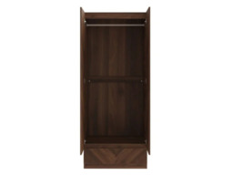 GFW Catania 2 Door 1 Drawer Herringbone Wardrobe-Oak - thumbnail 4