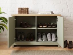 GFW Lancaster Shoe Storage Cabinet -Grey - thumbnail 3