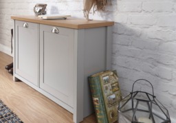 GFW Lancaster Shoe Storage Cabinet -Grey - thumbnail 6