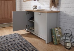 GFW Lancaster Shoe Storage Cabinet -Grey - thumbnail 4