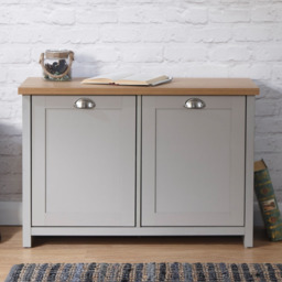 GFW Lancaster Shoe Storage Cabinet -Grey