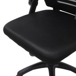 "Living & Home Office Desk Mesh Swivel Chair Computer Ergonomic Chair-Black " - thumbnail 6