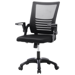 "Living & Home Office Desk Mesh Swivel Chair Computer Ergonomic Chair-Black " - thumbnail 3