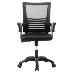 "Living & Home Office Desk Mesh Swivel Chair Computer Ergonomic Chair-Black " - thumbnail 4