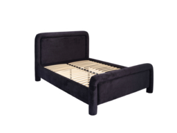 "LPD Leonnie Upholstered Bed Double Black " - thumbnail 3
