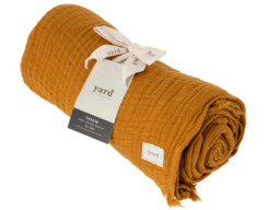 Yard Lark Muslin Cotton Throw 130 x 180cm-Cumin - thumbnail 2