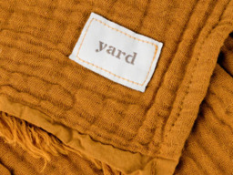 Yard Lark Muslin Cotton Throw 130 x 180cm-Cumin - thumbnail 4