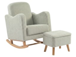 Bebe & Beyond Soother Nursing Chair and Stool Set Sage - thumbnail 2