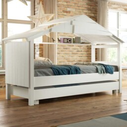 Mathy By Bols Treehouse Single Cabin Bed with Shelf