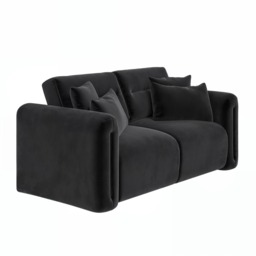 SOLACE+CO Mabel 2 Seater Sofa Charcoal Velvet - thumbnail 6