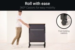 Jay-Be® RE80 Rollaway Folding Bed with e-Fibre Mattress, Single - thumbnail 6