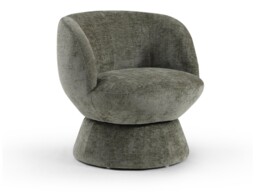 Kyoto Tulip Chenille Swivel Accent Chair Olive - thumbnail 2