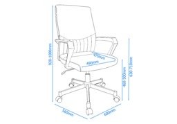 Alphason Brooklyn Faux Leather Office Chair - thumbnail 6